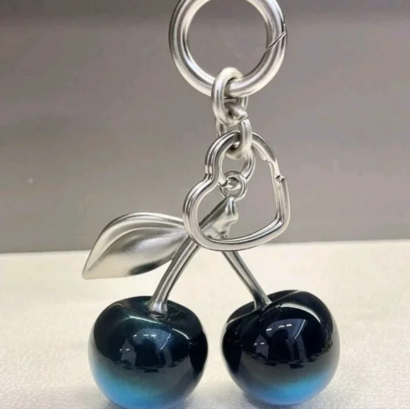 Ombre Cherry 🍒 Bag Charm/ Keychain New - Picture 1 of 6